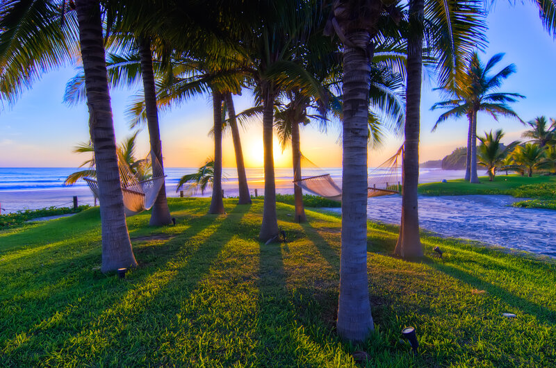 Hammocks on Tropical Beach