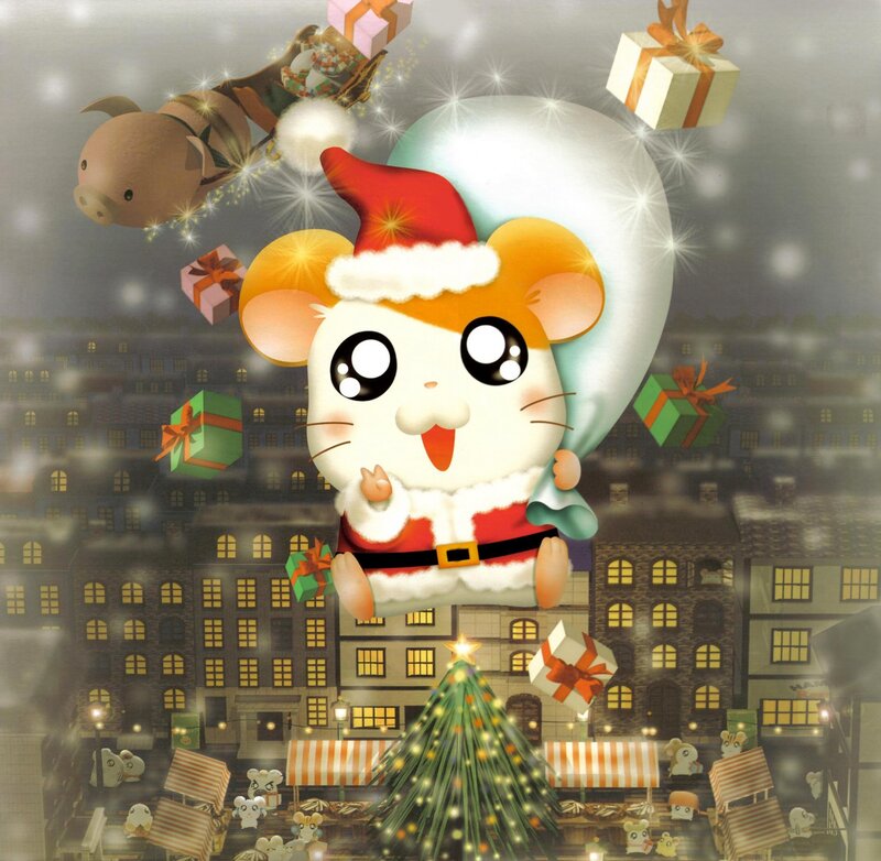 Hamster in Santa Suit