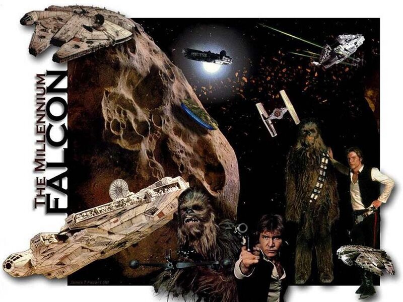 Han Solo and Chewbacca — Black