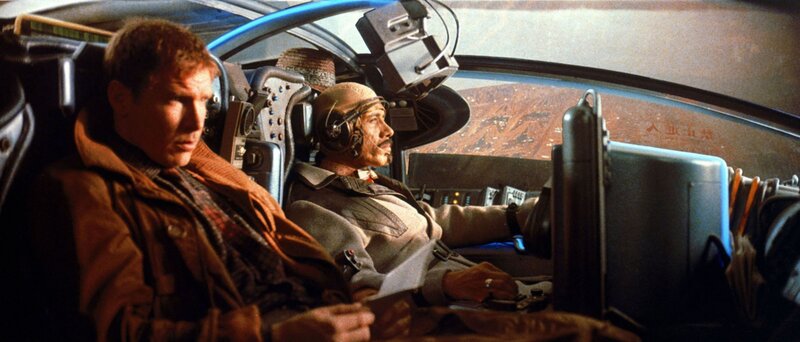 Han Solo and Chewbacca in cockpit