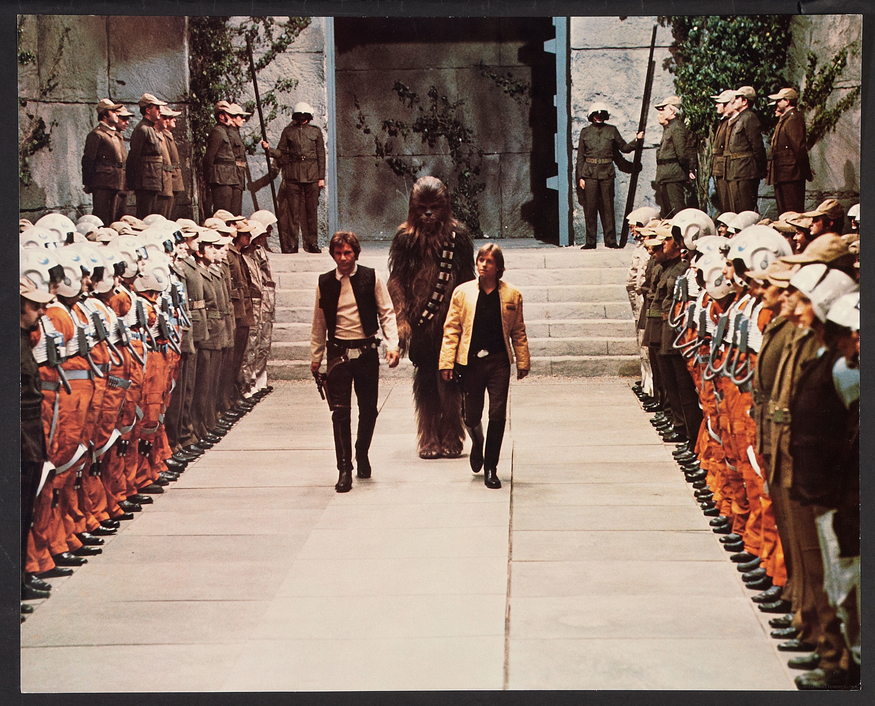 Han Solo and Chewbacca in prison
