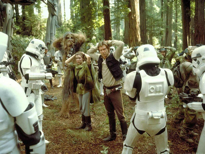 Han Solo and Leia captured
