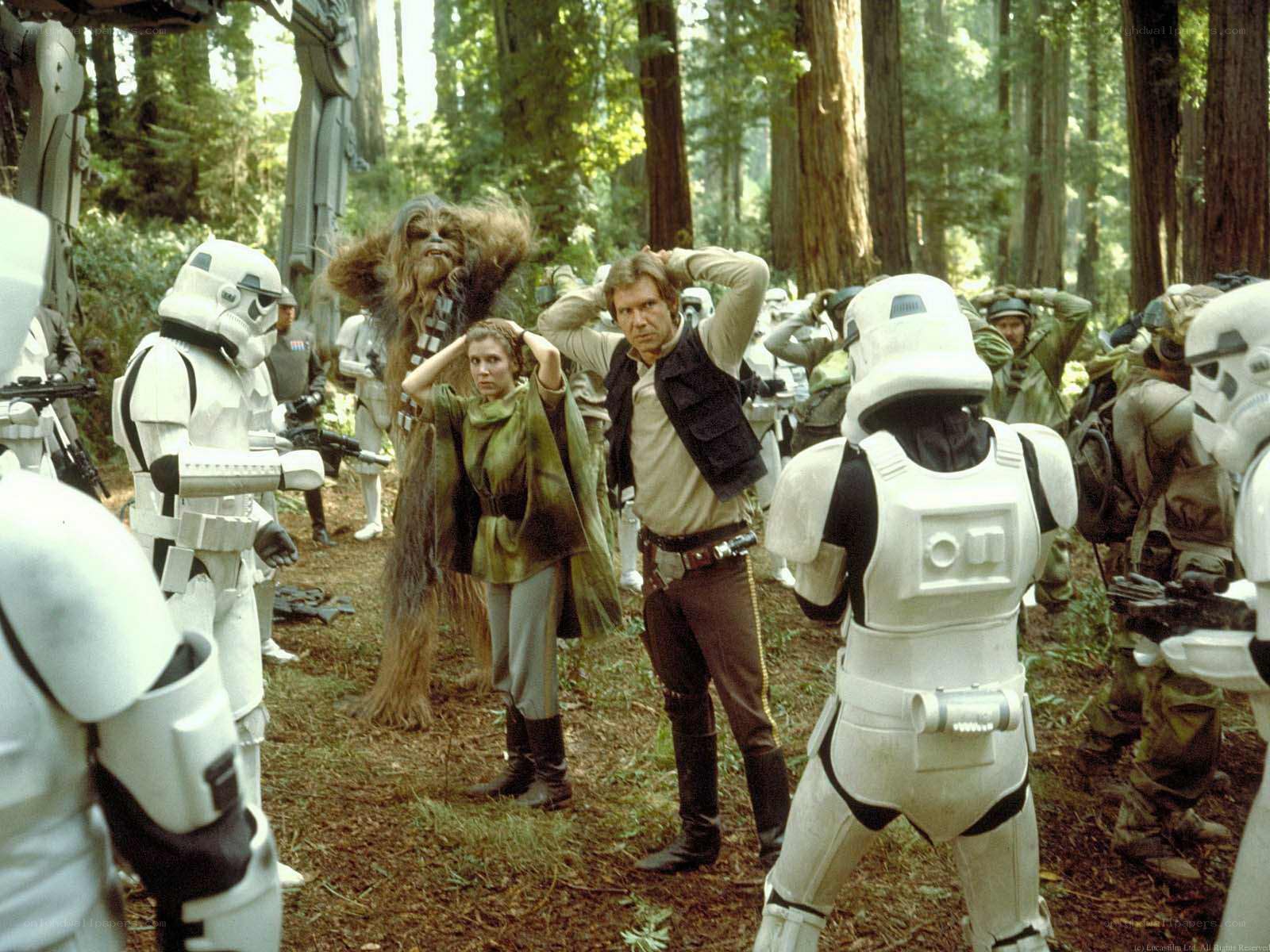 Han Solo and Leia captured