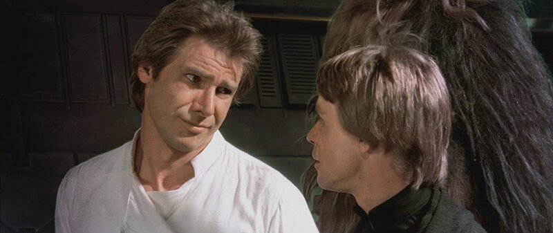 Han Solo and Luke Skywalker talk