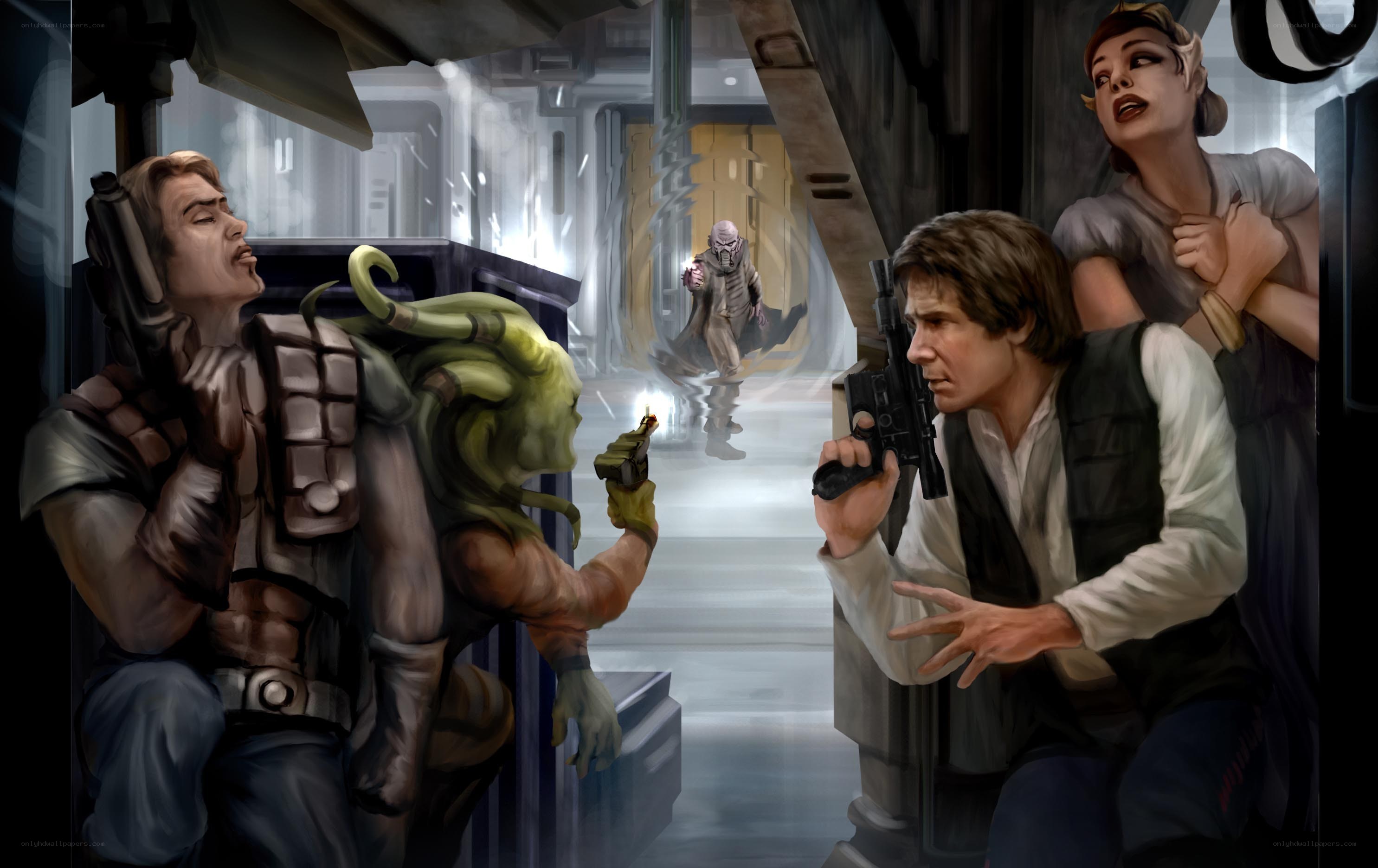 Han Solo in a firefight