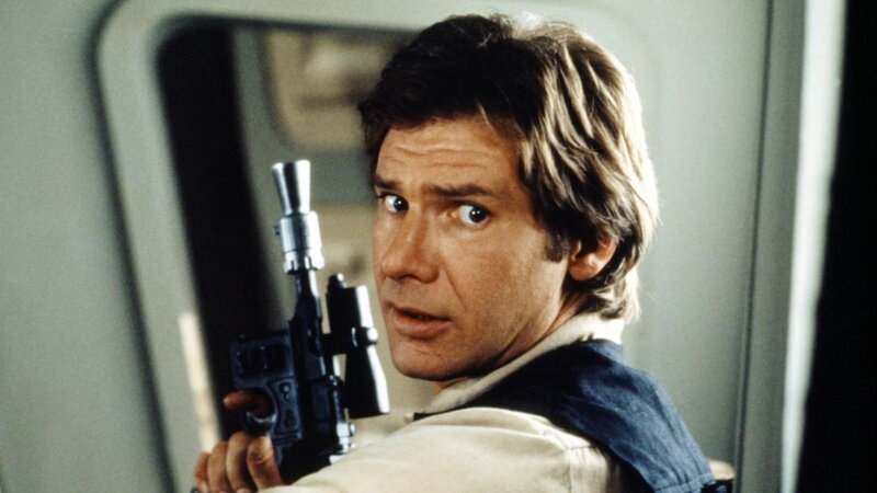 Han Solo with blaster