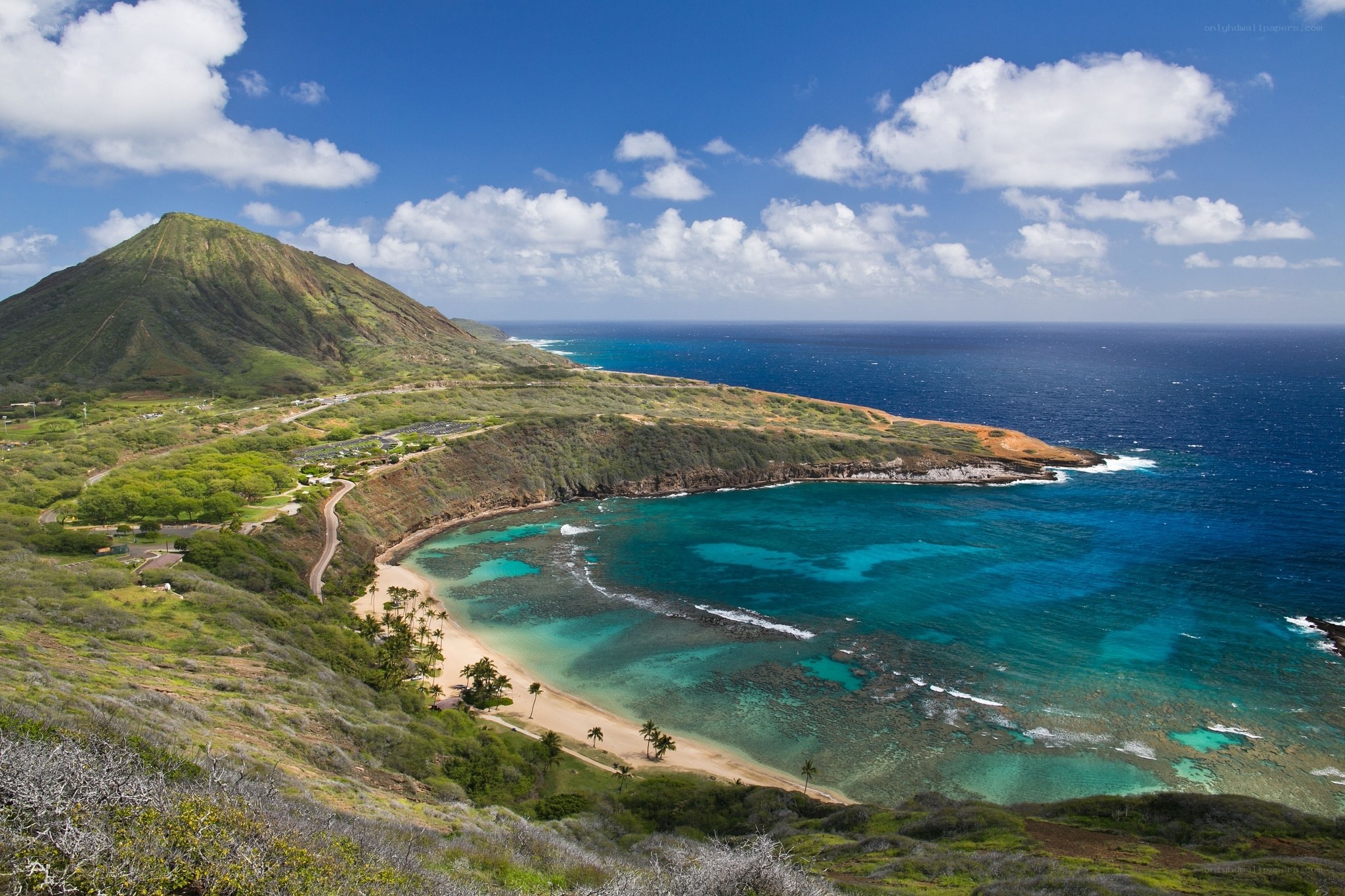 Hanauma Bay with Diamond Head