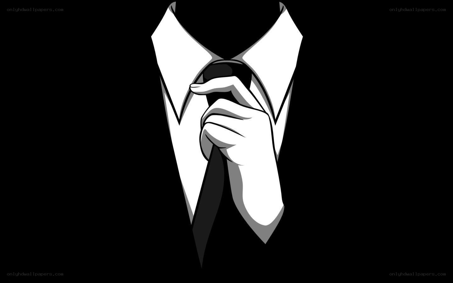 hand adjusting a tie