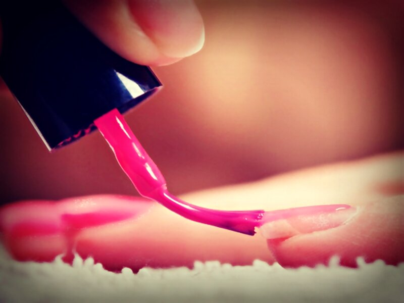 Hand Applying Nail Polish