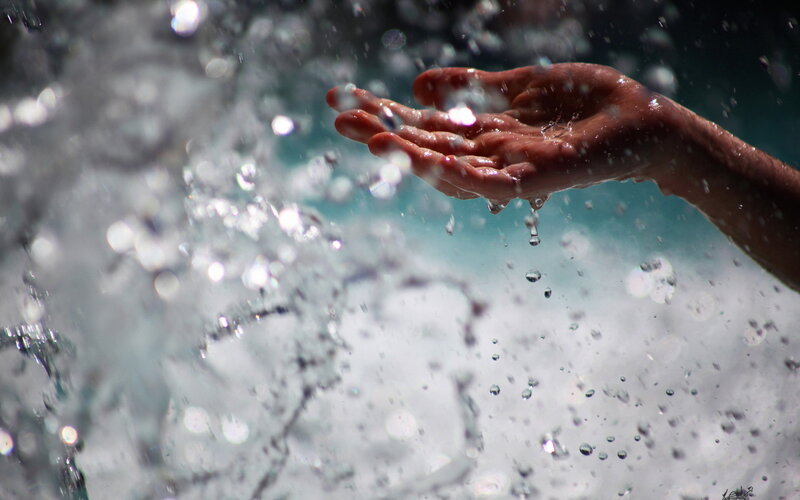 Hand Catching Water