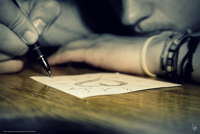 hand drawing a heart