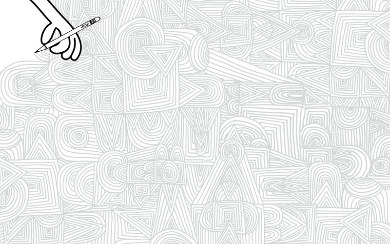 hand drawing abstract patterns