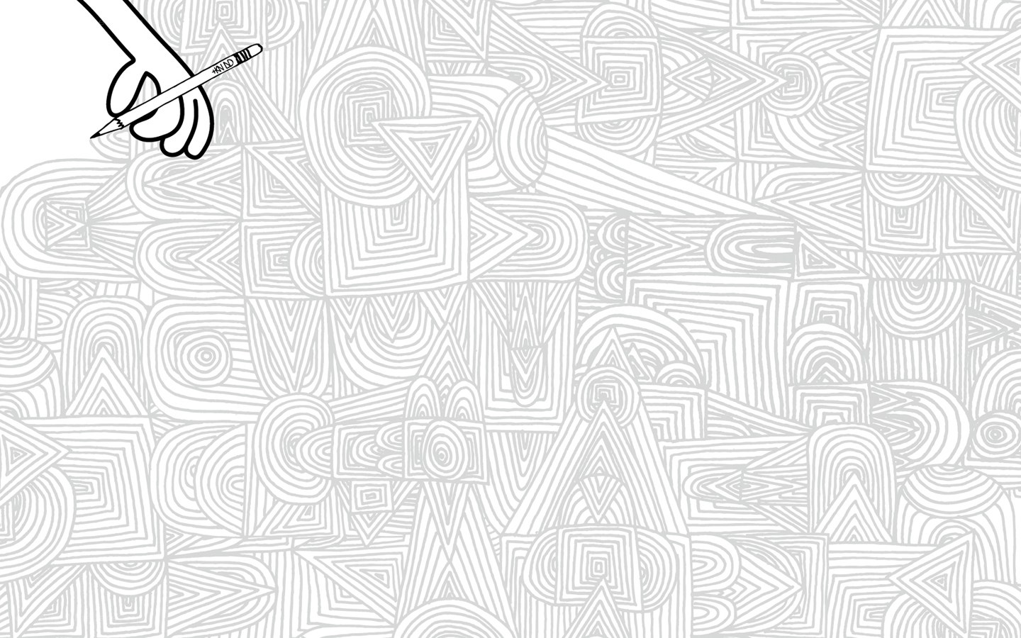 hand drawing abstract patterns