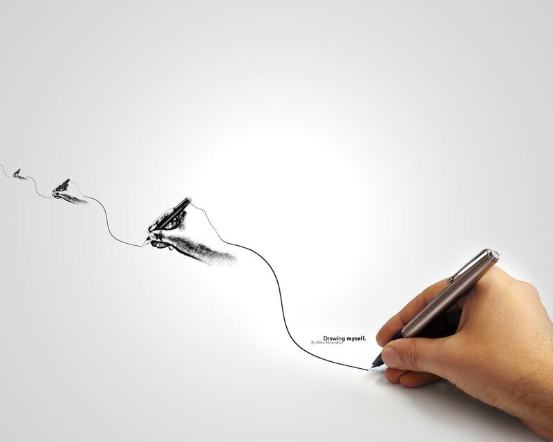 hand drawing itself
