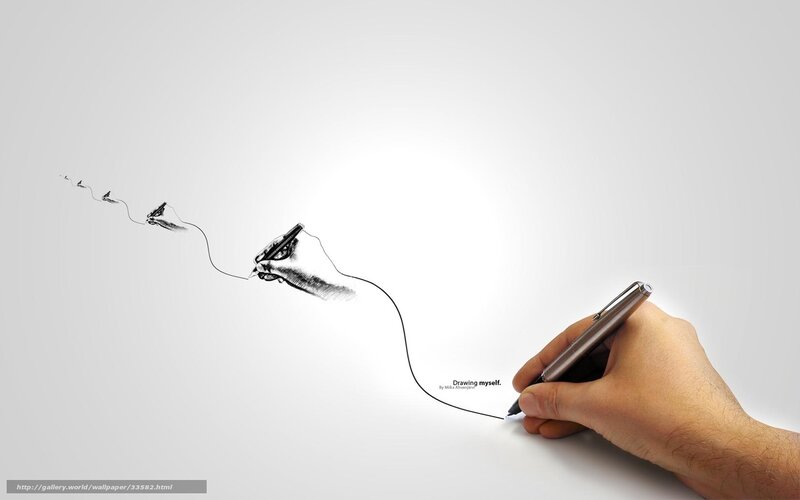 Hand drawing itself