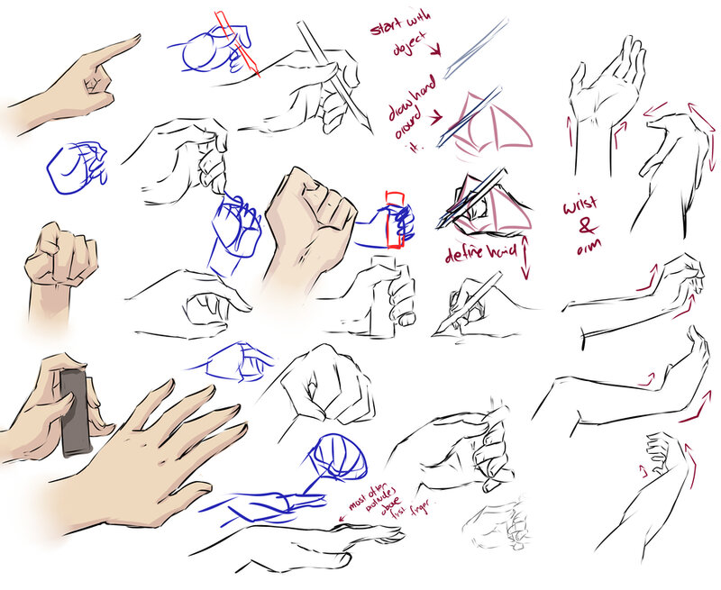 hand drawing reference guide