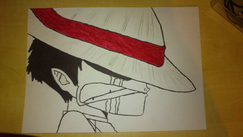 hand-drawn anime character