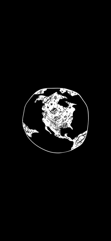 Hand-drawn Earth Globe