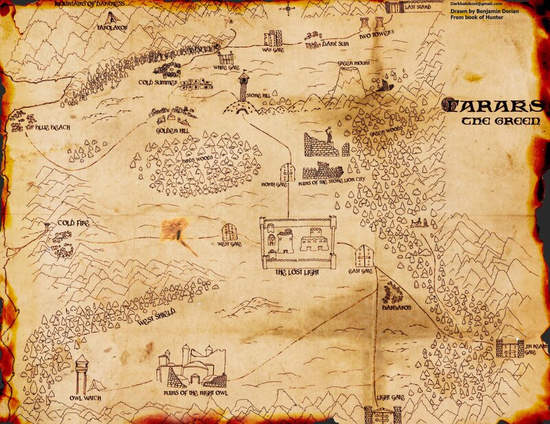 Hand-drawn Fantasy Map