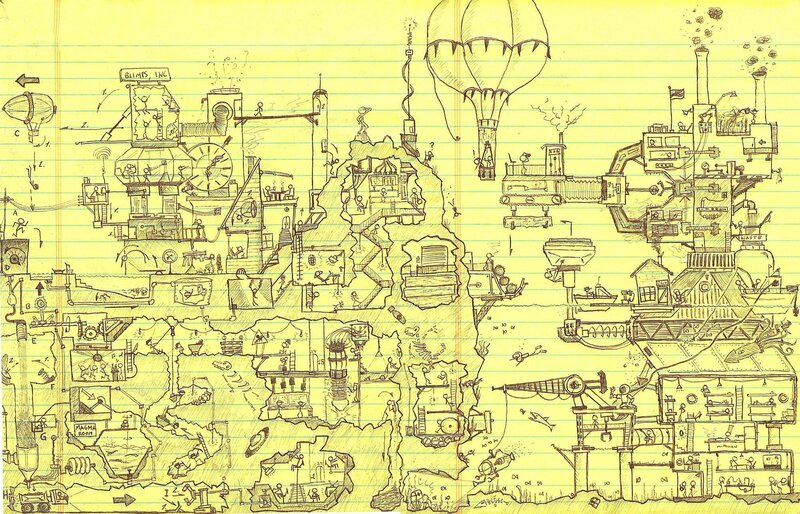 Hand-drawn Game Level
