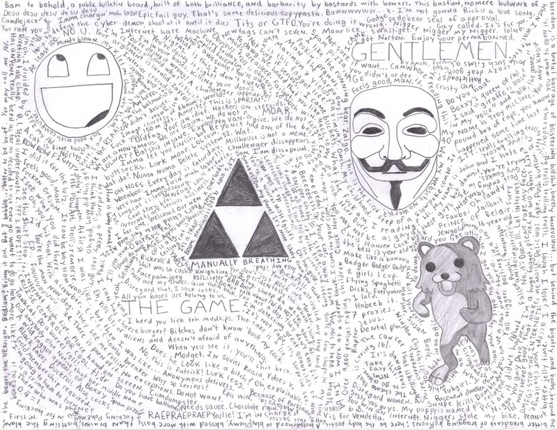 hand-drawn internet meme collage