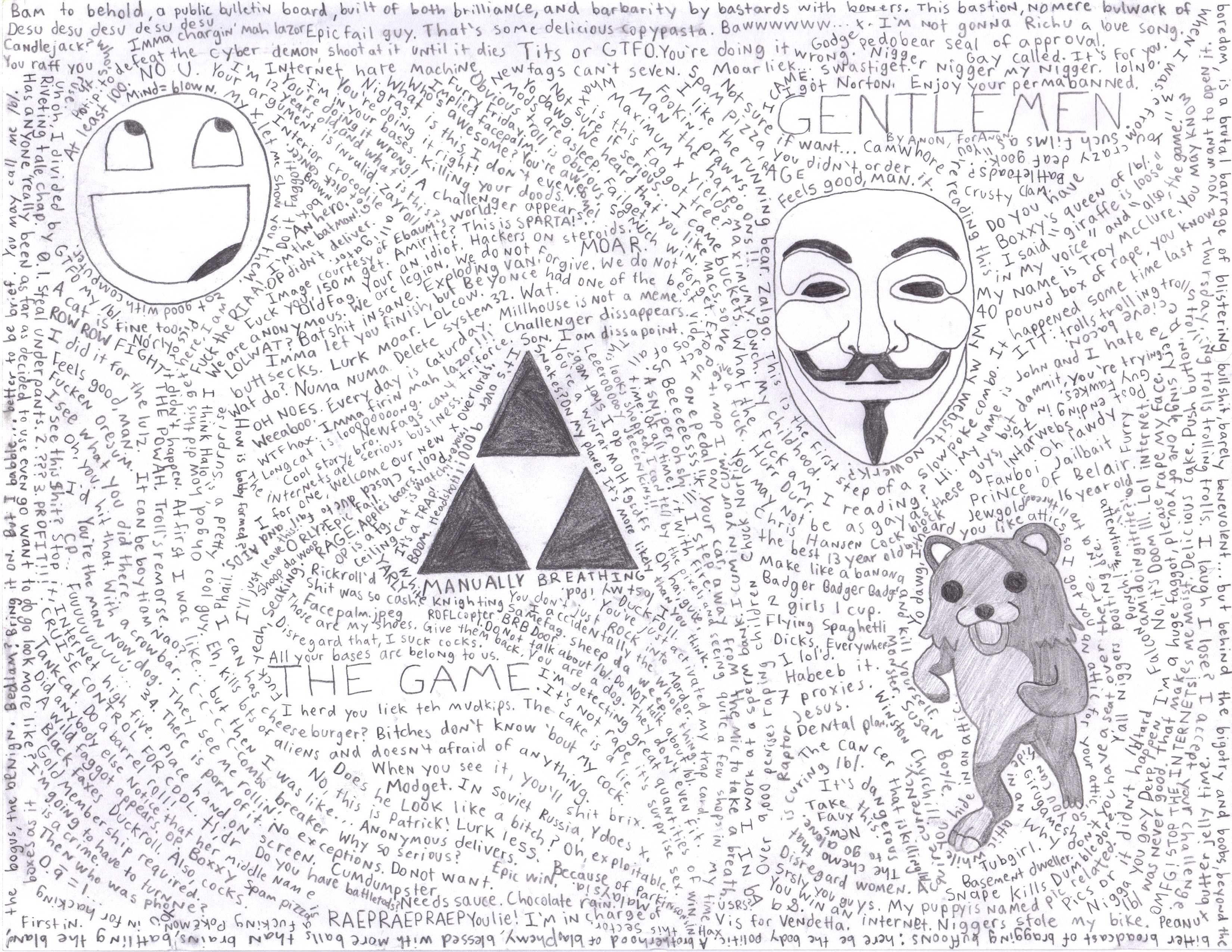 hand-drawn internet meme collage