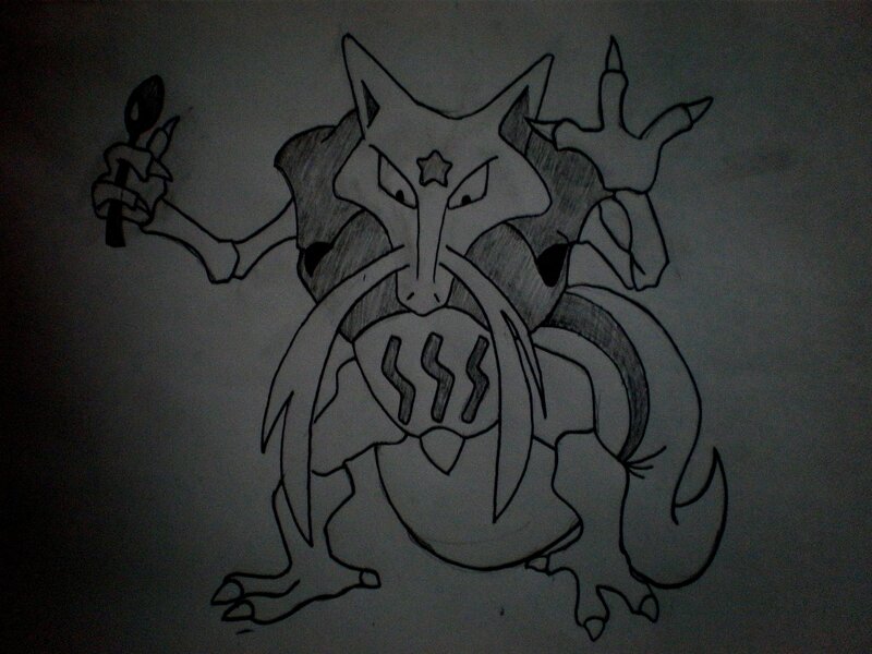hand-drawn pokémon drawing