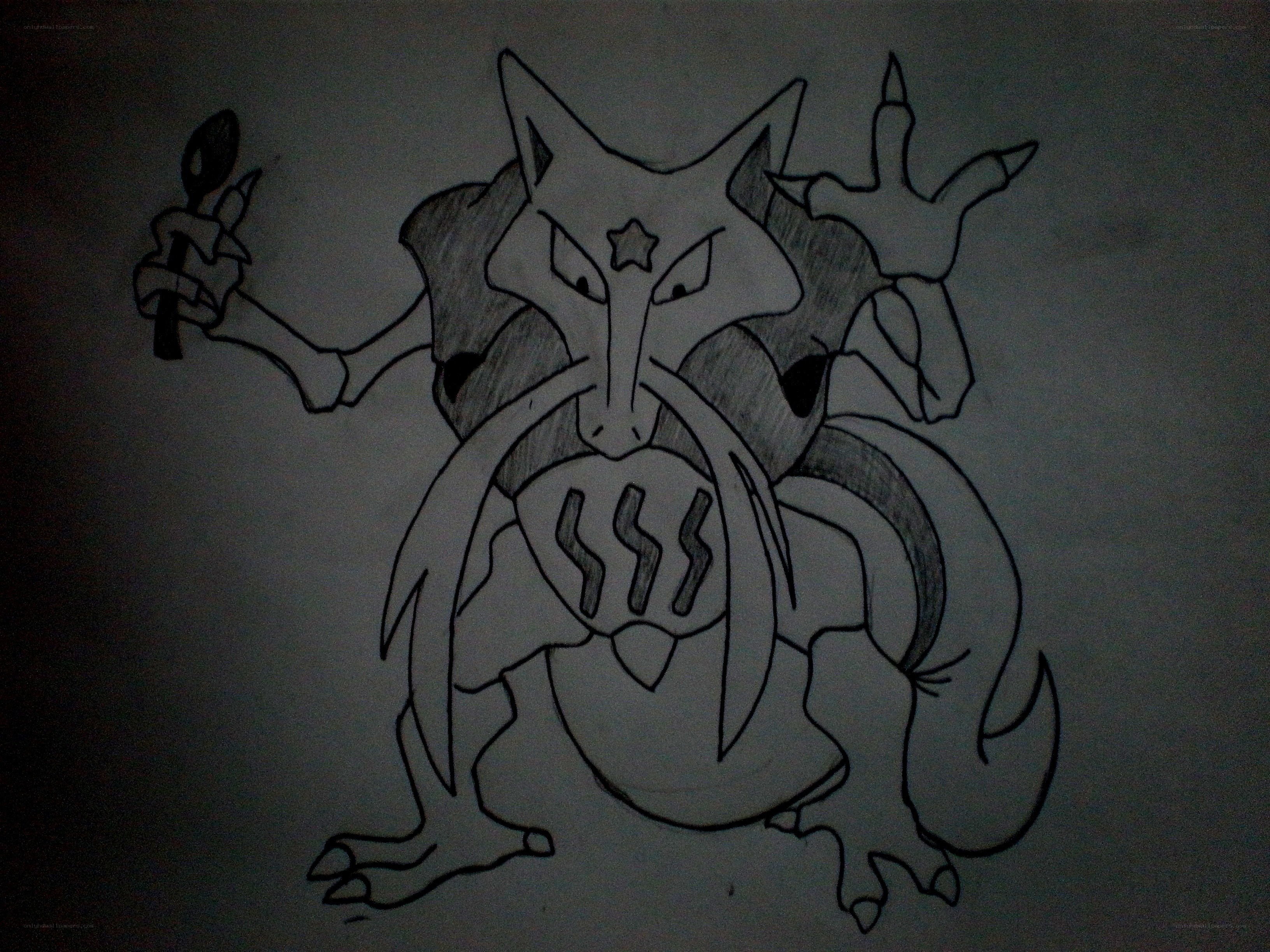 hand-drawn pokémon drawing