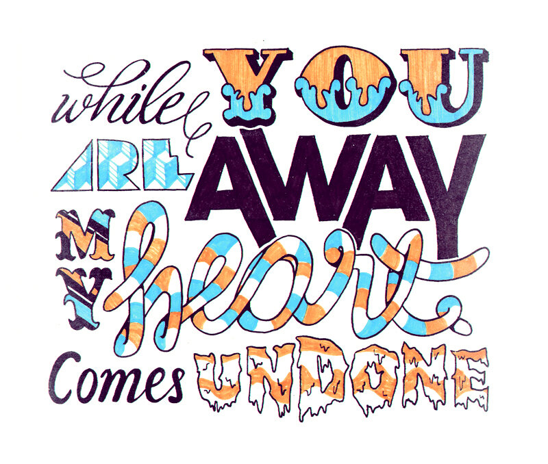hand-drawn quote art
