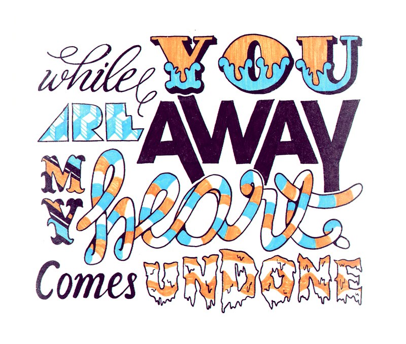 hand-drawn quote art