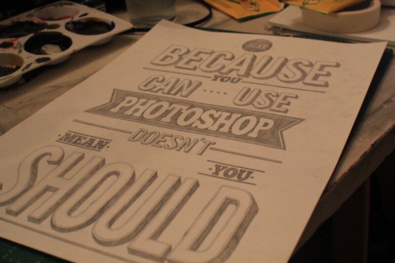 hand-drawn typography artwork