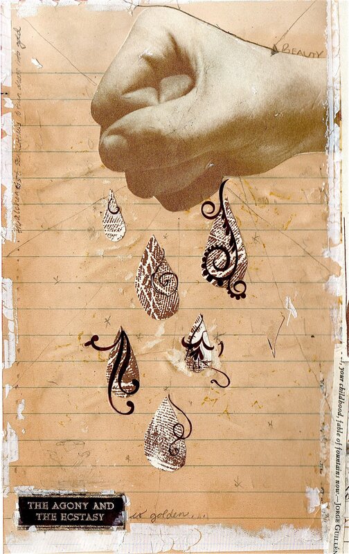 hand dropping ornate drops