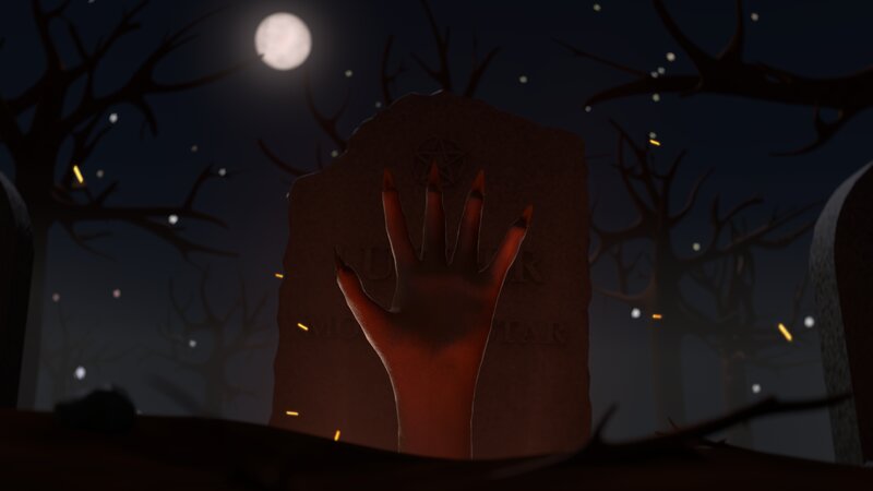 Hand Emerging from Grave