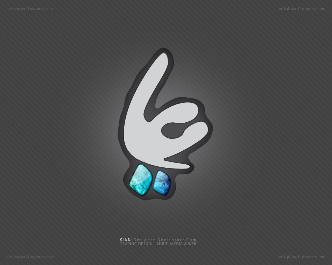 hand gesture with gemstones