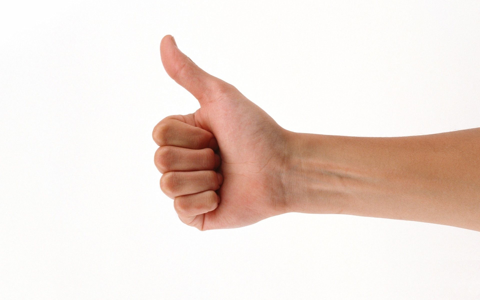 hand giving thumbs up gesture