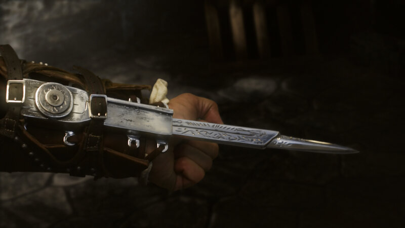 Hand Holding a Blade