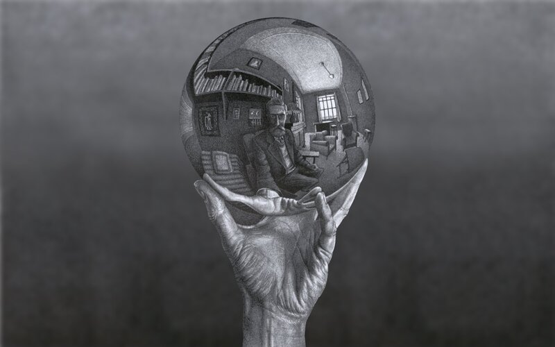 hand holding a crystal ball