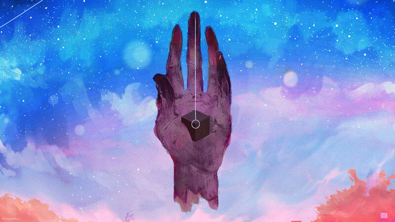 Hand Holding a Cube