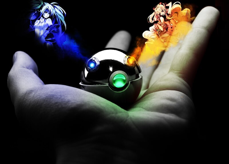 Hand Holding a Device — Black
