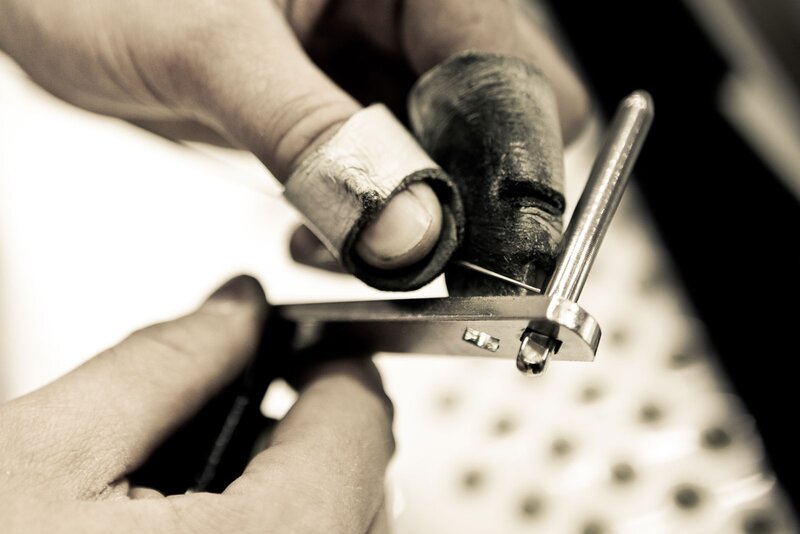 hand holding a tool