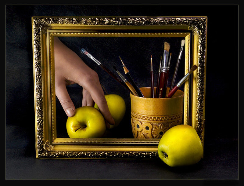 Hand Holding Apple