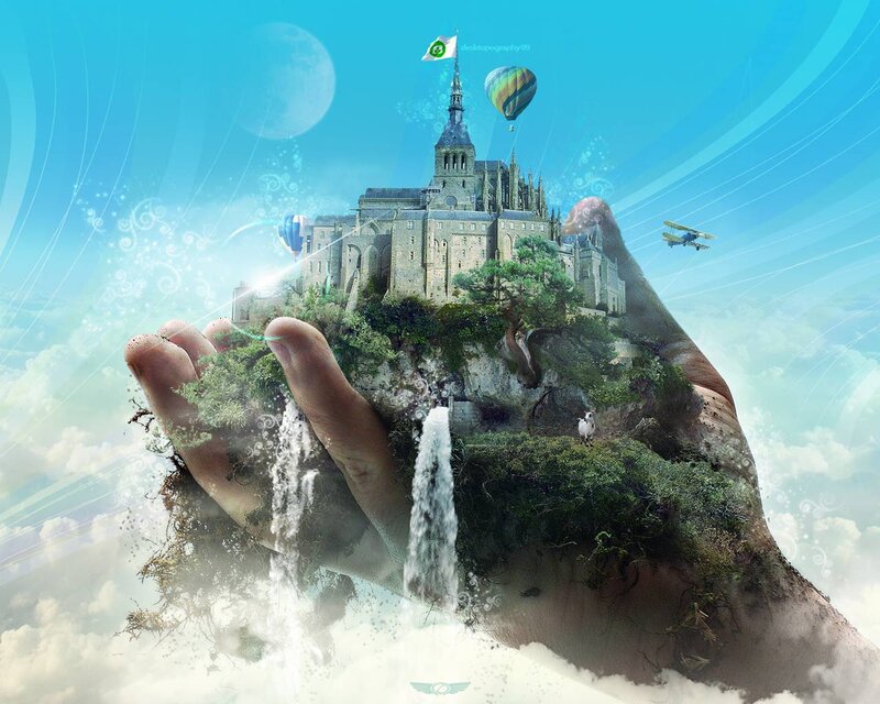 Hand Holding Castle