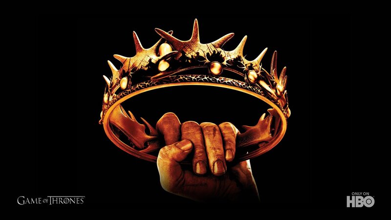 Hand Holding Crown — Black