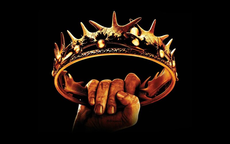 Hand Holding Crown — Gold, Dramatic, Photograph