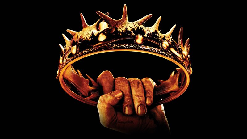 Hand Holding Crown — Gold, Dramatic