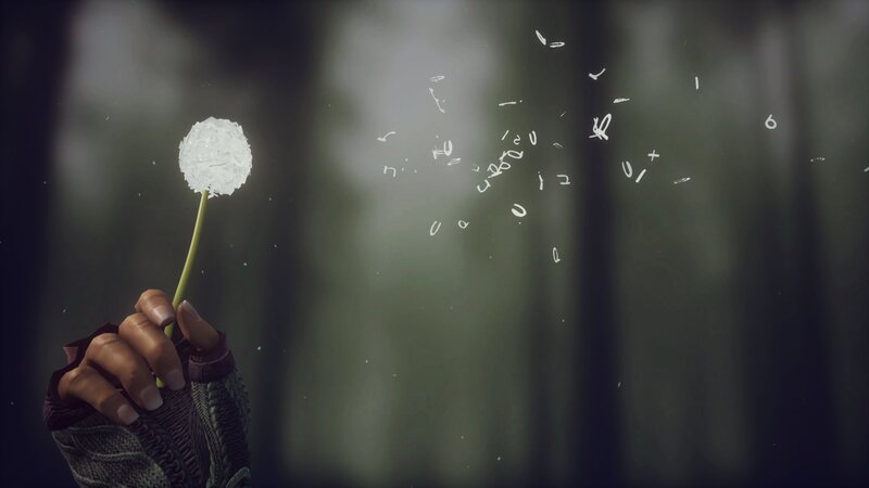 Hand Holding Dandelion — Green, Serene, 3d Render