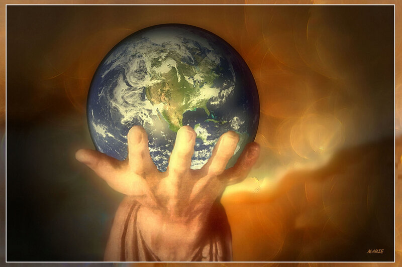 Hand Holding Earth