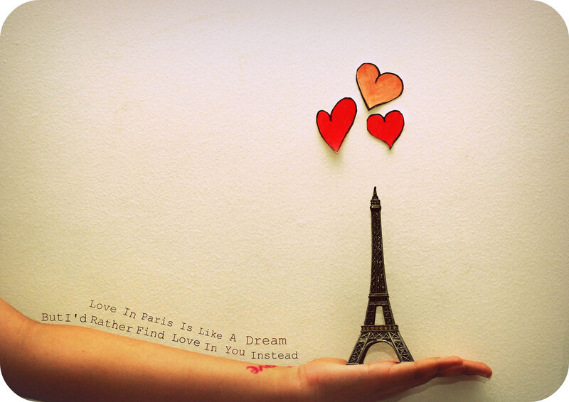 Hand Holding Eiffel Tower