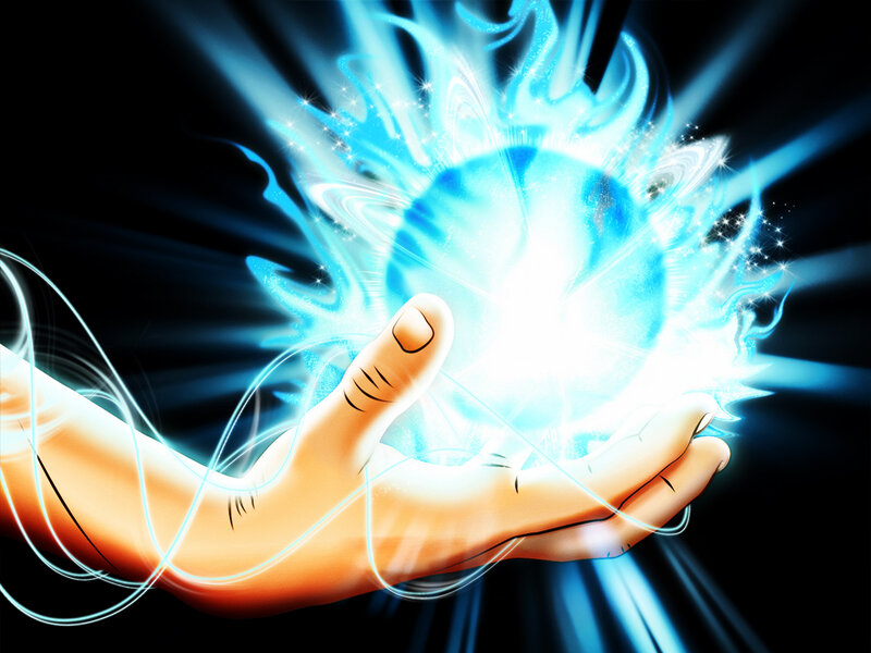 Hand Holding Energy Sphere