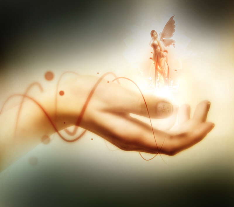 Hand Holding Fairy